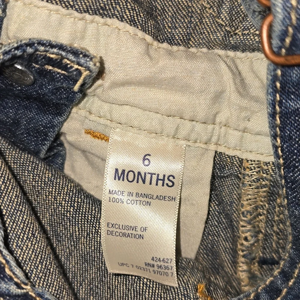 Osh Kosh B'gosh Baby Blue Jean Overalls 6 Months